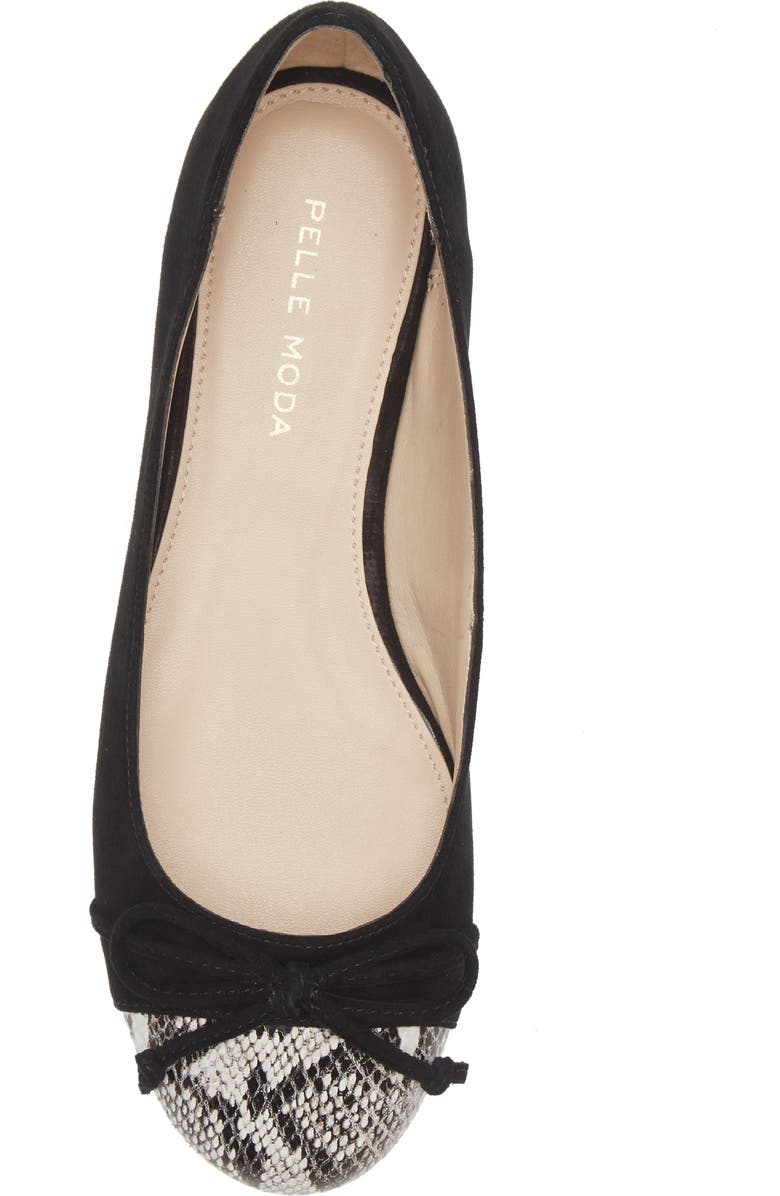 Pelle Moda Saida Ballet Flat, Alternate, color, Black
