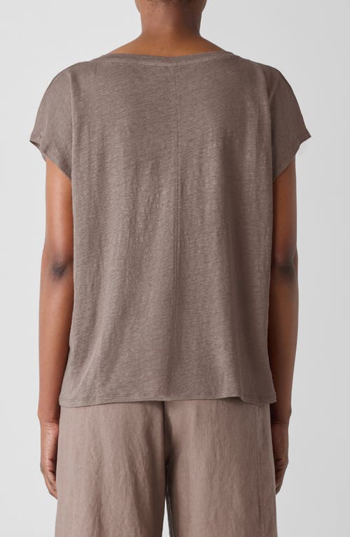 Eileen Fisher V-neck Organic Linen T-shirt
