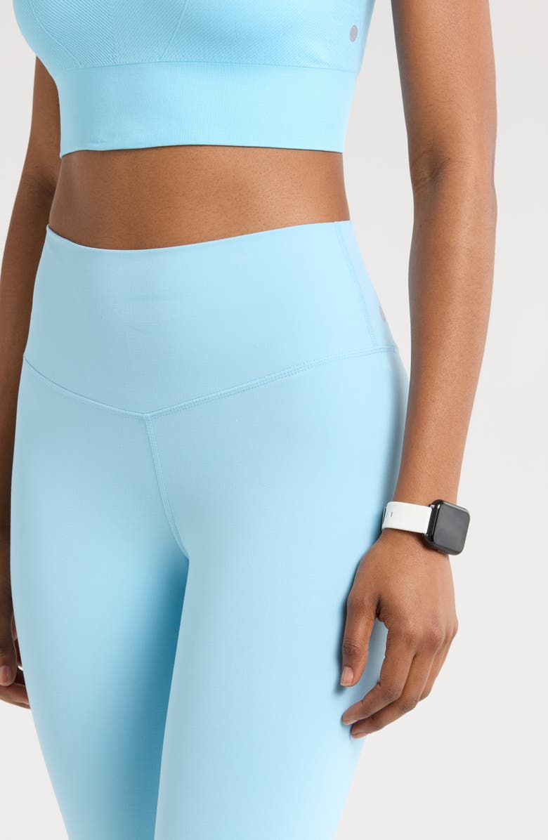 Zella Studio Luxe High Waist 7/8 Leggings, Alternate, color, Blue Sky
