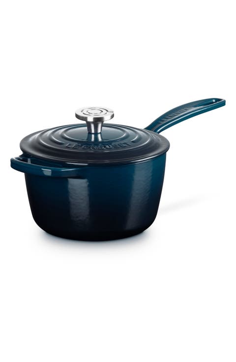 Signature 1.75-Quart Enameled Cast Iron Saucepan