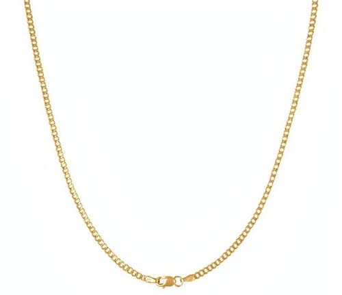 DONATELLO GIAN DONATELLO GIAN 10K GOLD SUPER LIGHT-WEIGHT CURB CHAIN NECKLACE