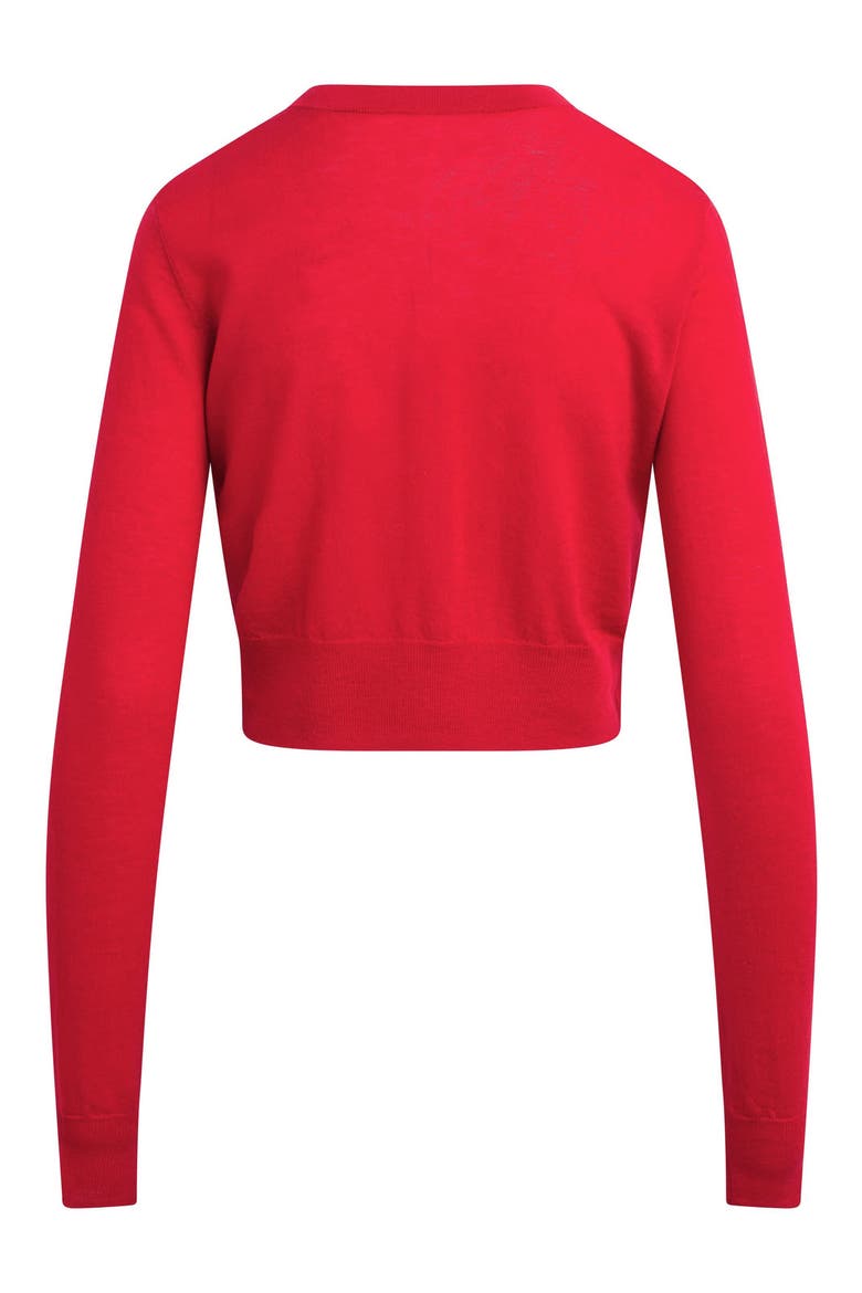 The Curtsey Wool Cardigan, Alternate, color, CRIMSON