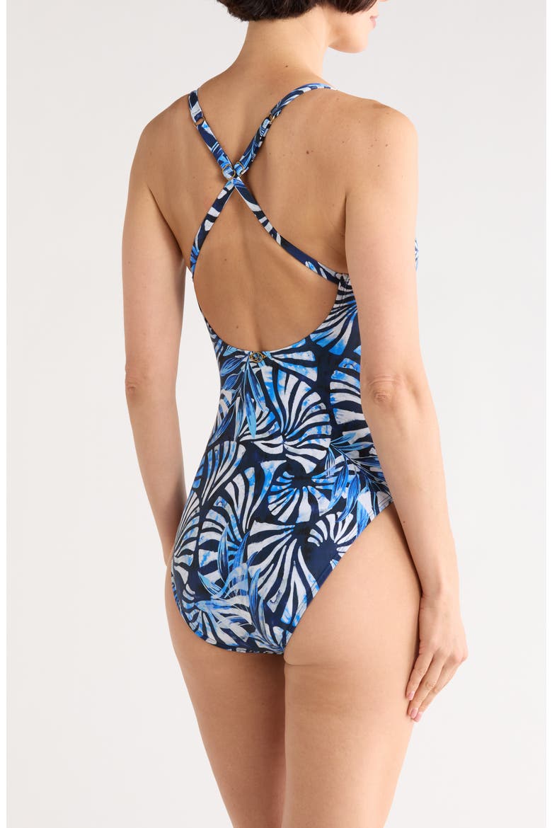 Paris One-Piece Swimsuit, Alternate, color, PANTHEON BLUE