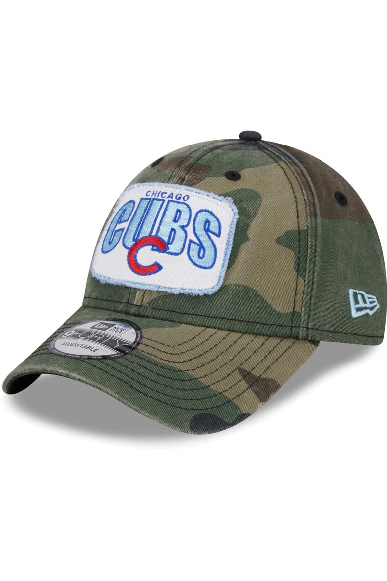 Men's New Era Camo Chicago Cubs Gameday 9FORTY Adjustable Hat, Main, color, Camo