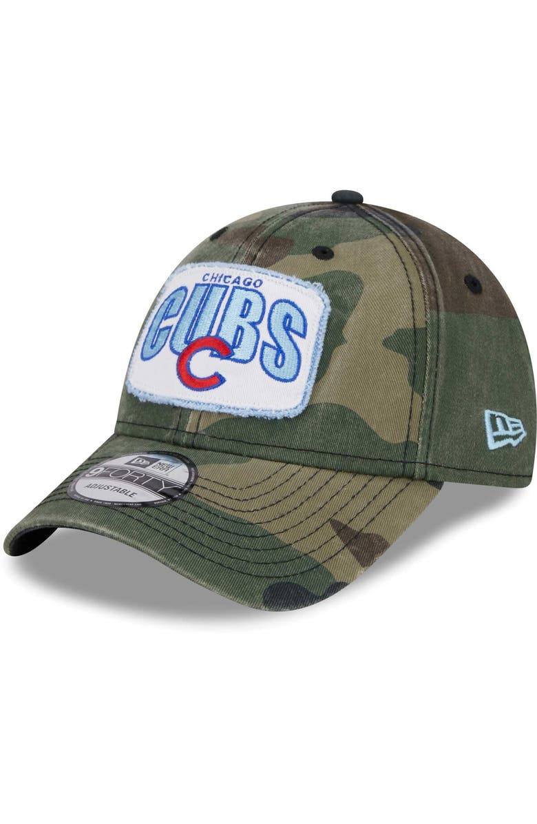 New Era Men's New Era Camo Chicago Cubs Gameday 9FORTY Adjustable Hat, Main, color, Camo
