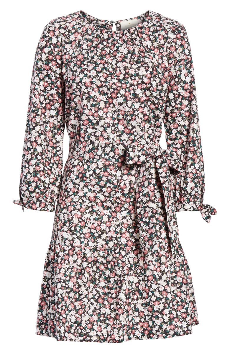 Kate Spade New York wildflower poplin dress, Alternate, color, 