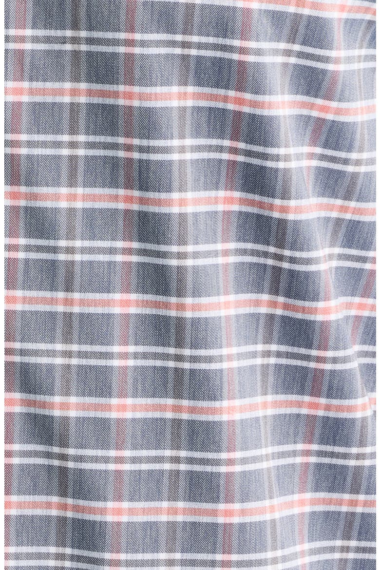 Basswood Plaid Performance Long Sleeve Button Down Shirt, Alternate, color, NAVY
