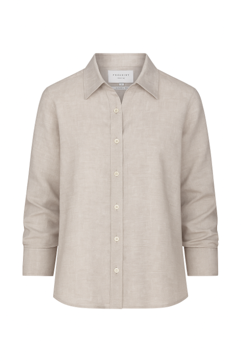 The Washed Linen Shirt, Alternate, color, Beige
