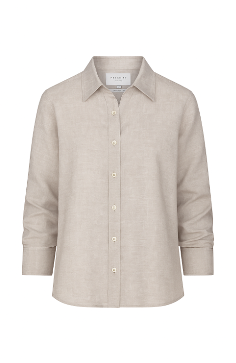 The Shirt by Rochelle Behrens The Washed Linen Shirt, Alternate, color, Chambray Linen