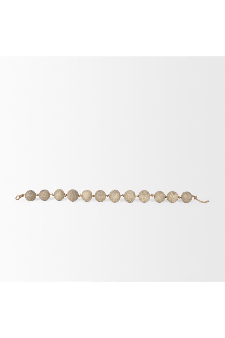 Varamala Sphere Garland, Alternate, color, Grey