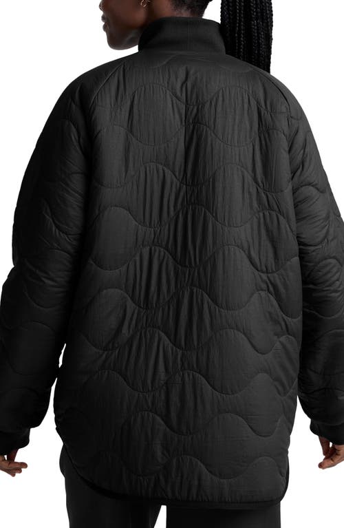 Beyond Yoga Two-way Reversible Quilted Jacket In Black