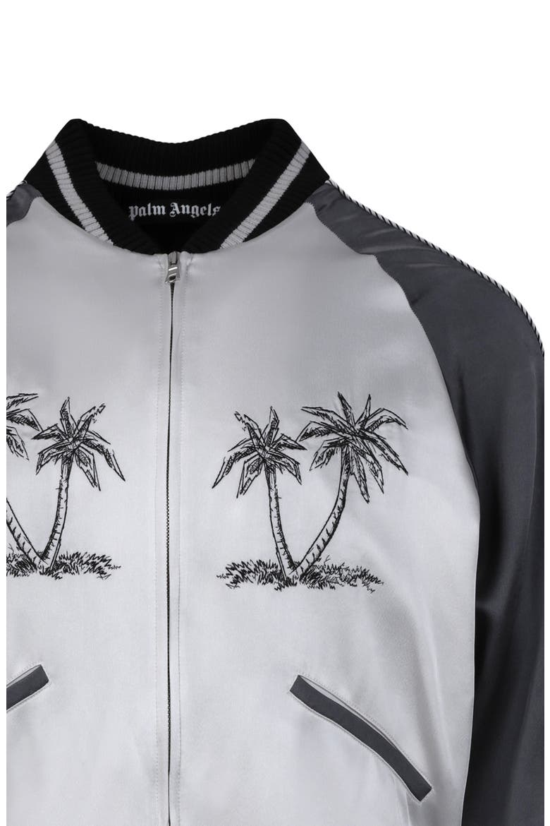 Palms Souvenir Bomber Jacket, Alternate, color, GREY ANTHRACITE