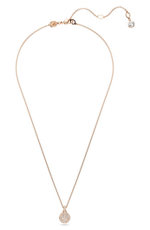 Swarovski Sublima Crystal Pendant Necklace In Rose Gold