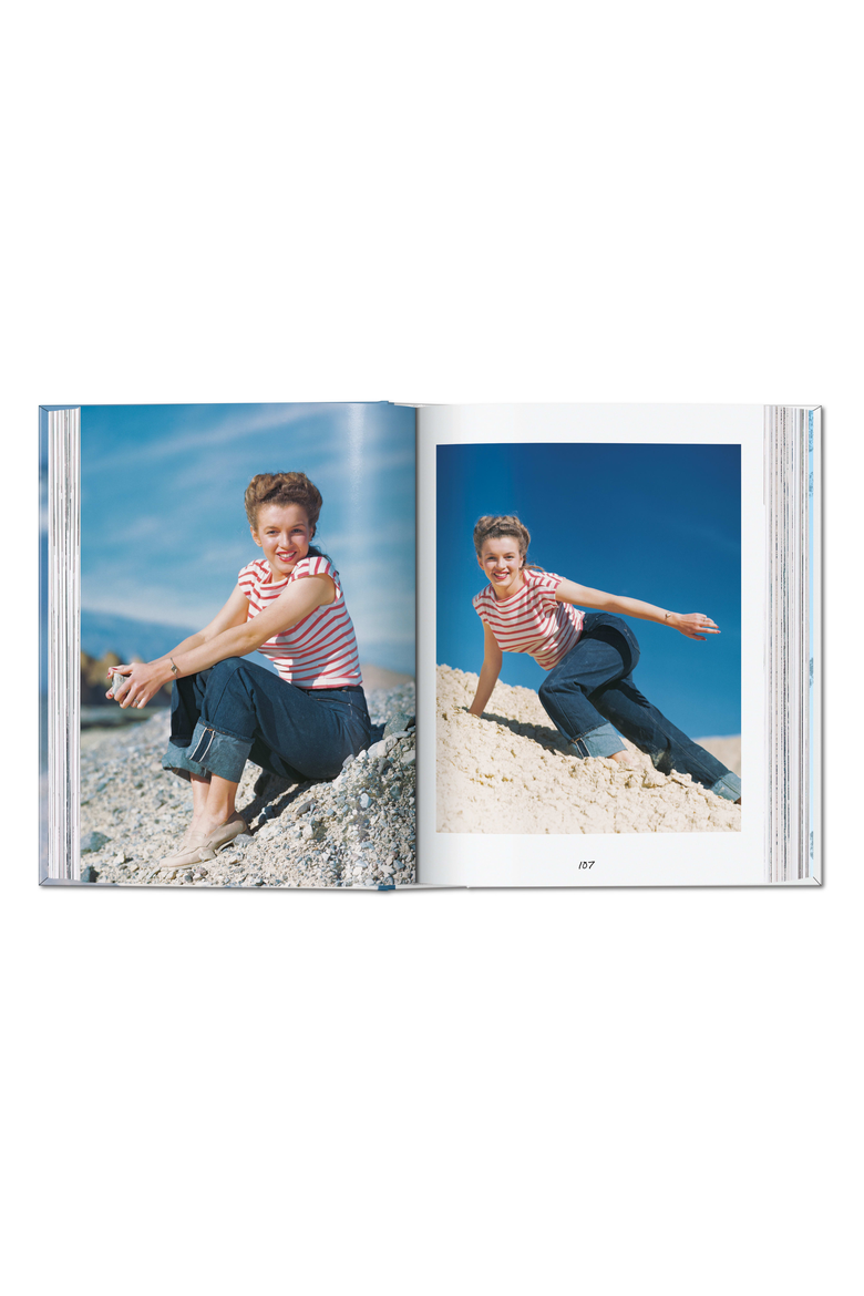 André de Dienes Marilyn Monroe 45th ed Book, Alternate, color, Blue