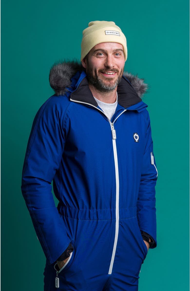 Roarsome Frosty Mens Ski Suit, Alternate, color, Blue