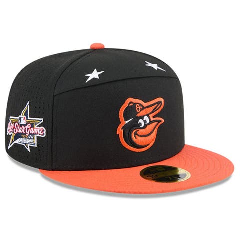 Men's New Era Black/Orange  Baltimore Orioles 2025 MLB All-Star Game Side Patch 59FIFTY Fitted Hat