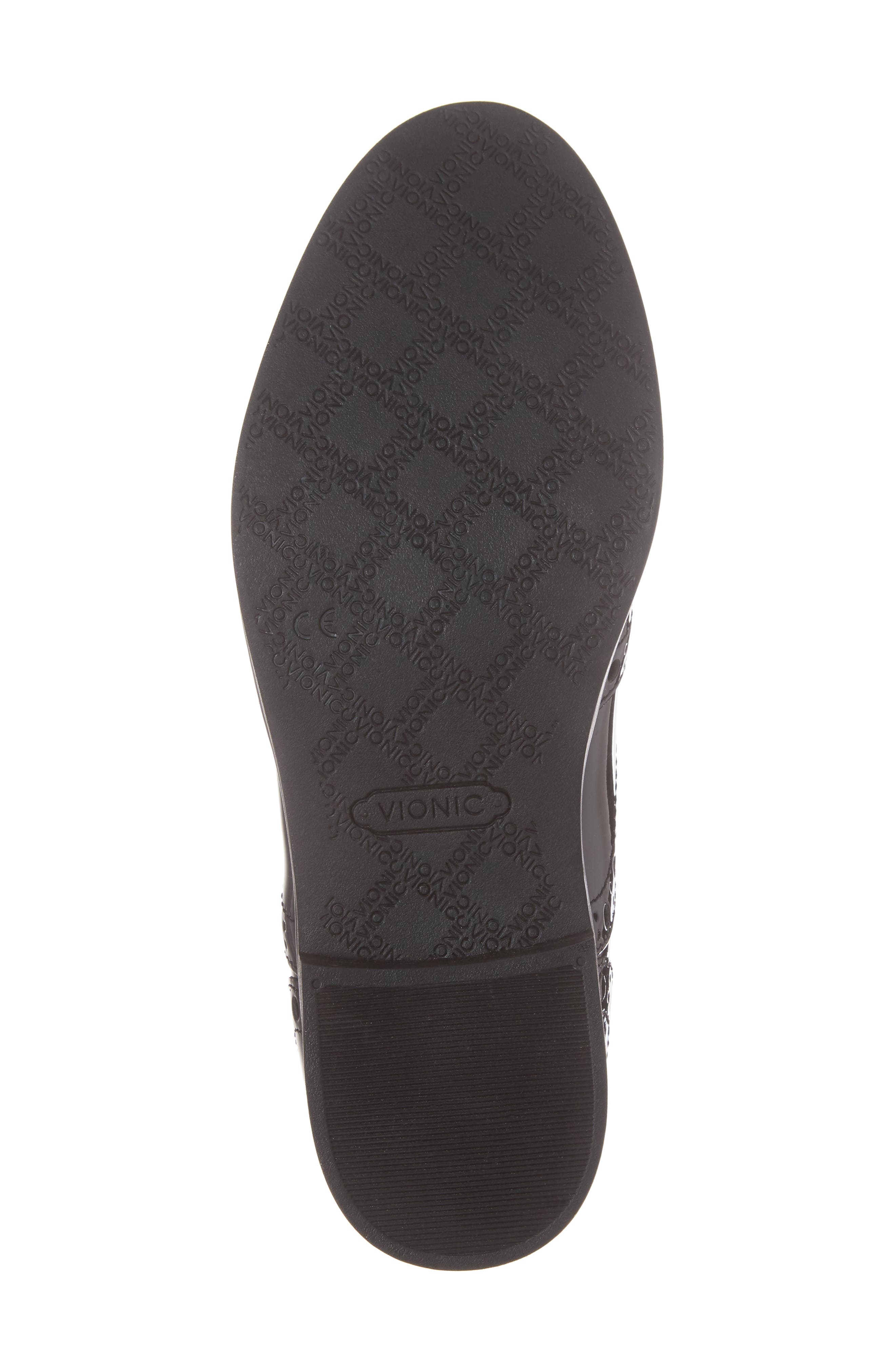 Vionic Hadley Wingtip, Alternate, color, BLACK PATENT LEATHER