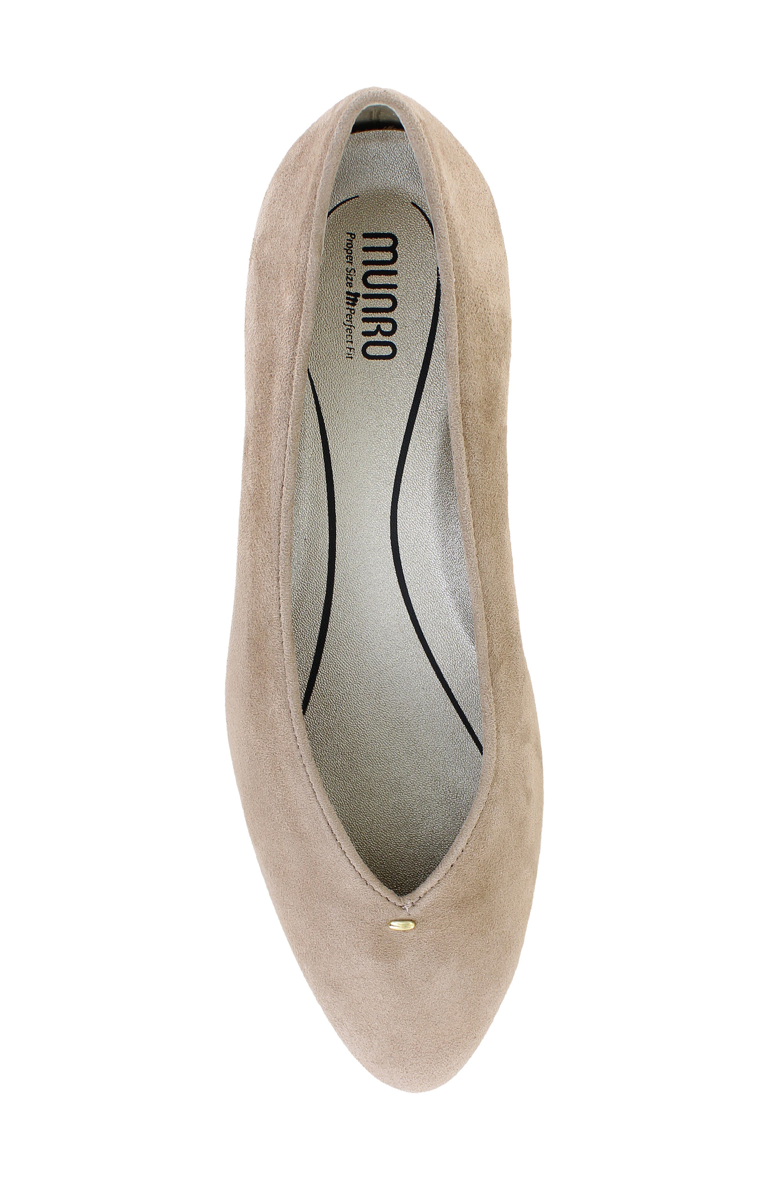 Munro Hannah Block Heel Pump, Alternate, color, Tan Suede