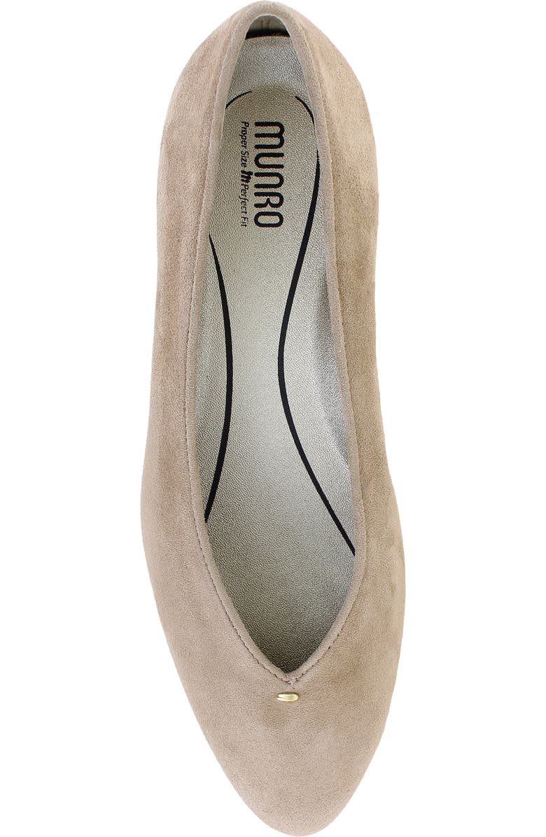 Munro Hannah Block Heel Pump, Alternate, color, Tan Suede