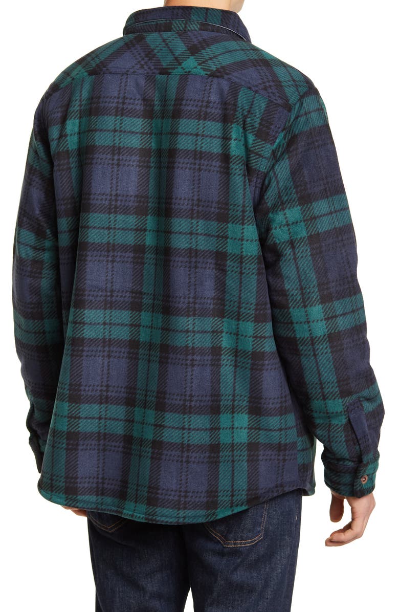 Weatherproof<sup>®</sup> weatherproof Plaid Print Polar Fleece Bonded Shacket, Alternate, color, 