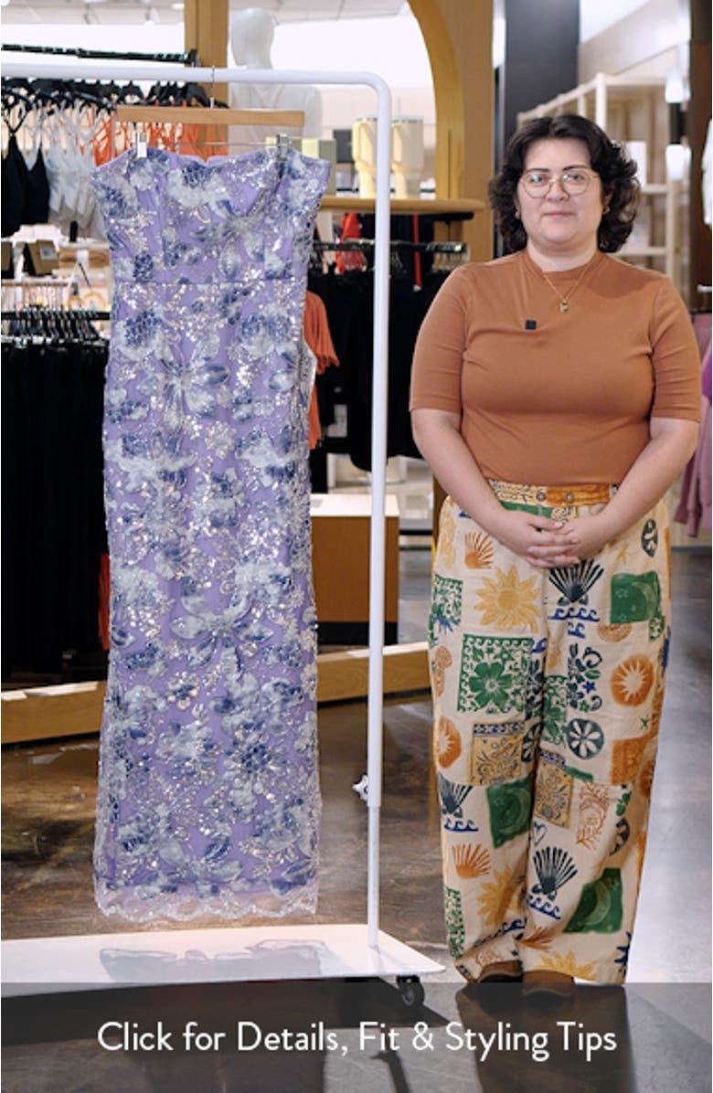 Sheridan Sequin Strapless Mermaid Gown, sales video thumbnail