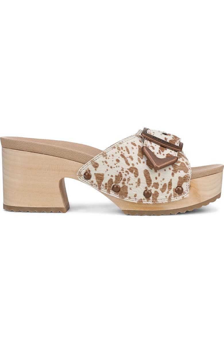 Dr. Scholl's Original Rodeo Platform Slide Sandal, Alternate, color, Tan Calf Hair