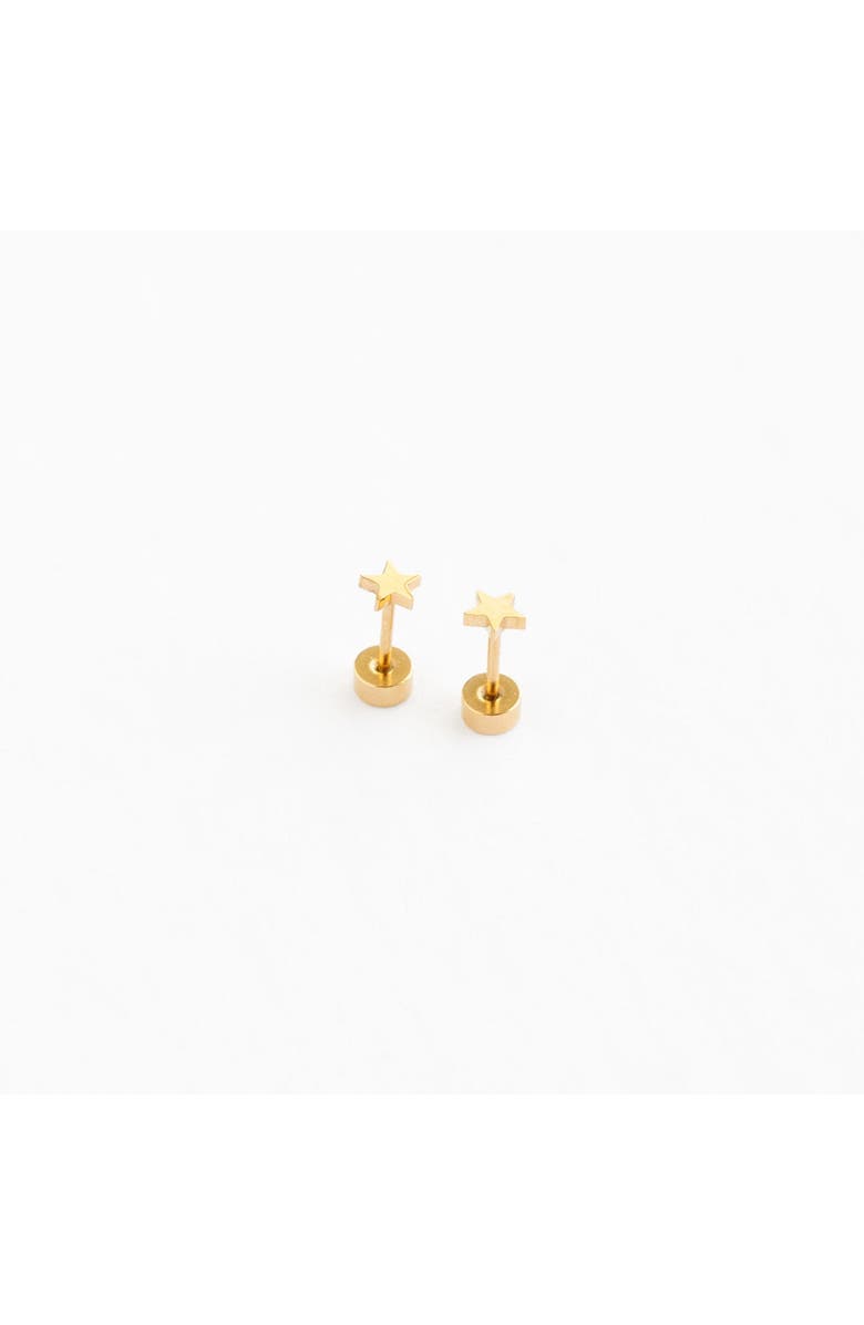 Pip Pop Mini Star Stud Earrings, Main, color, Gold