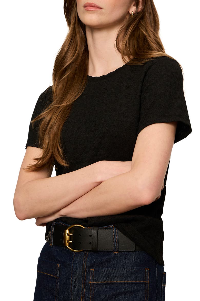Icon Texture T-Shirt, Alternate, color, BLACK