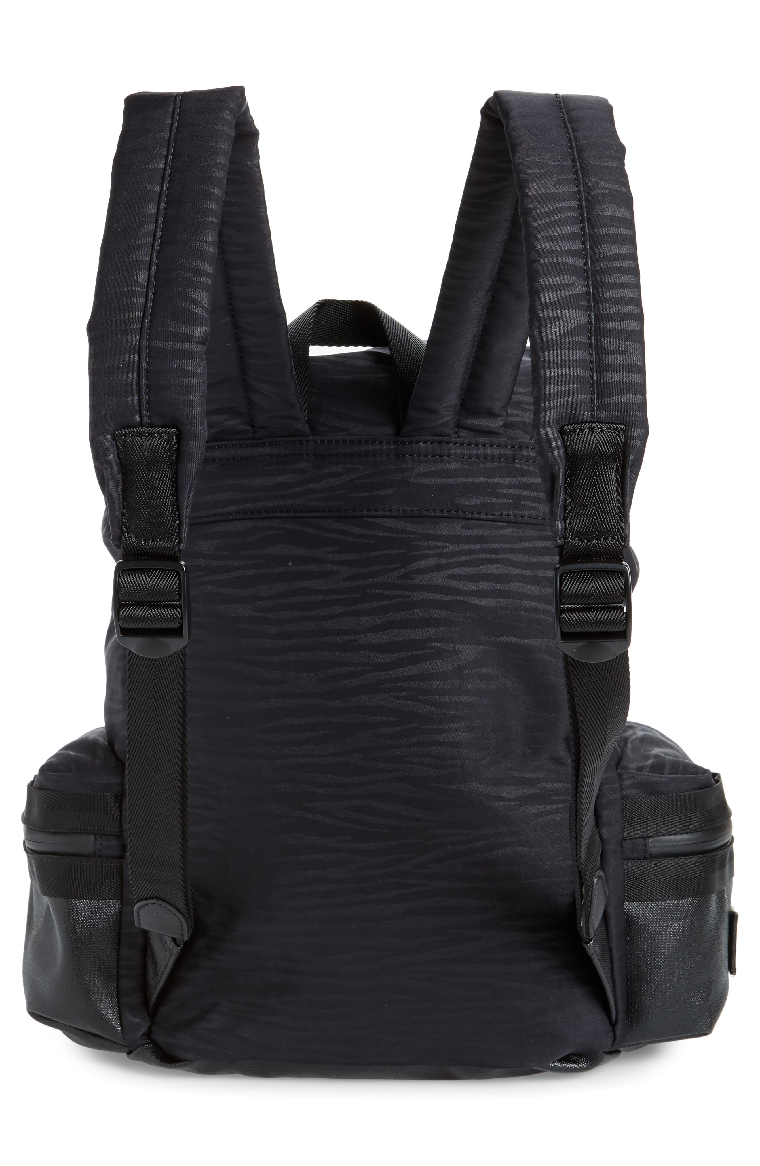 Rebecca Minkoff Downtown Animal Stripe Nylon Backpack, Alternate, color, 