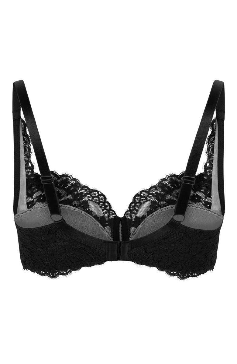 Hunkemöller Daisy Non-Padded Underwired Bra, Alternate, color, Caviar