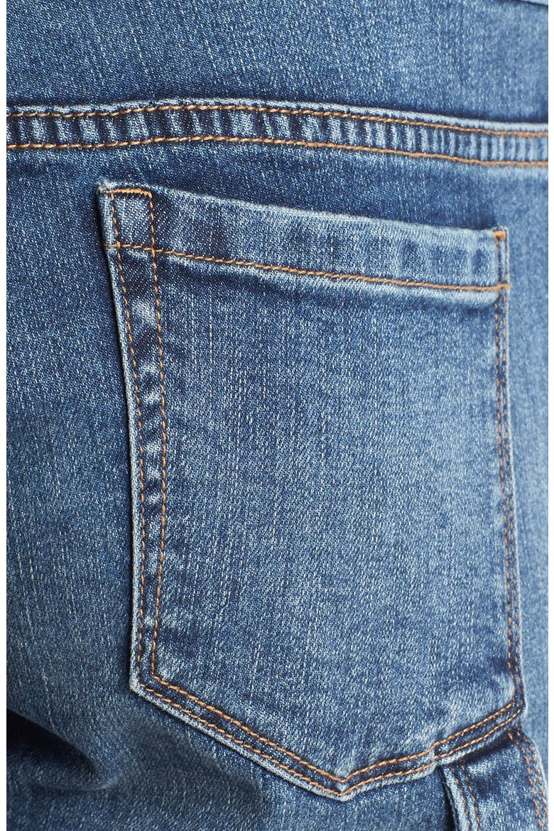 Denim Overalls, Alternate, color, BLUE