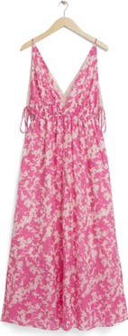 & Other Stories Sleeveless Empire Waist Cotton Blend Sundress