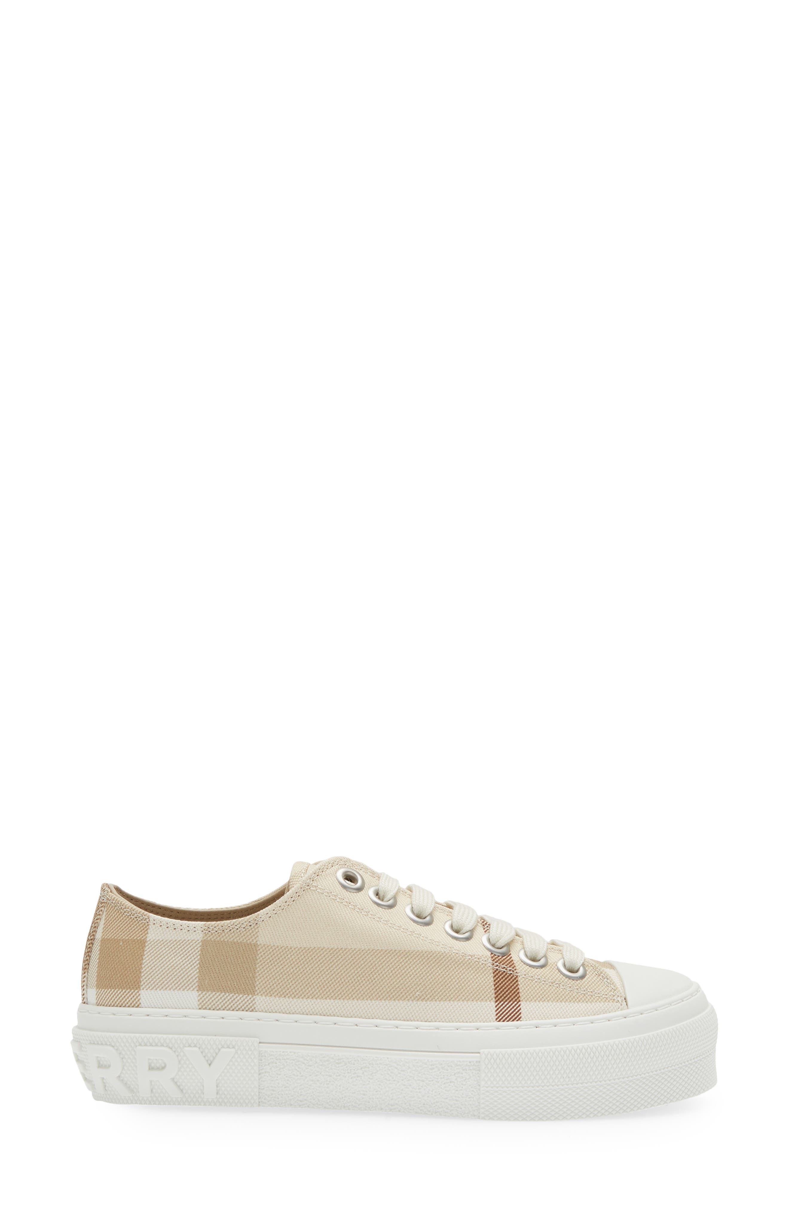 Burberry Jack Check Platform Sneaker, Alternate, color, 
