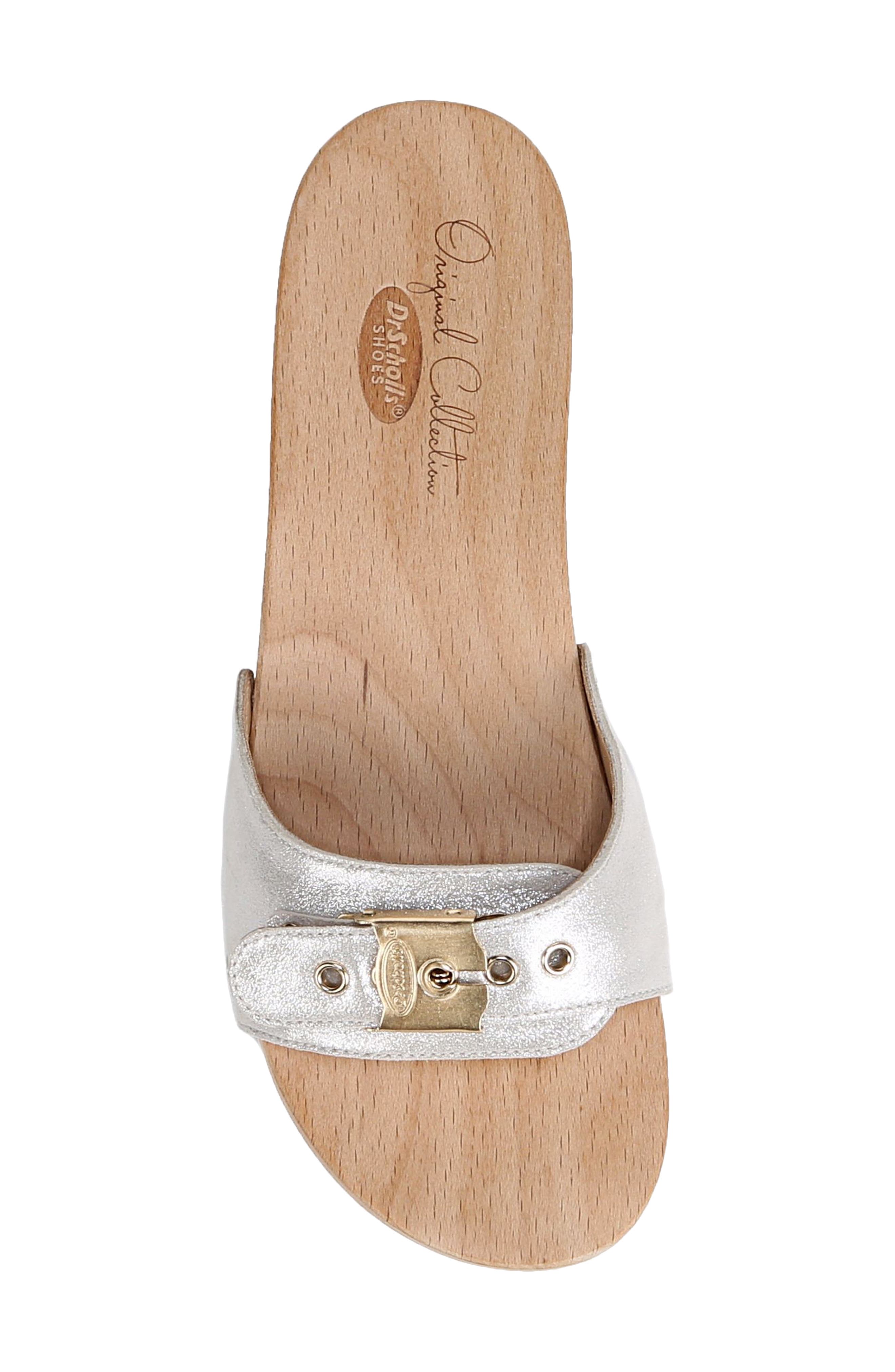 Dr. Scholl's Original Collection Platform Slide Sandal, Alternate, color, Silver