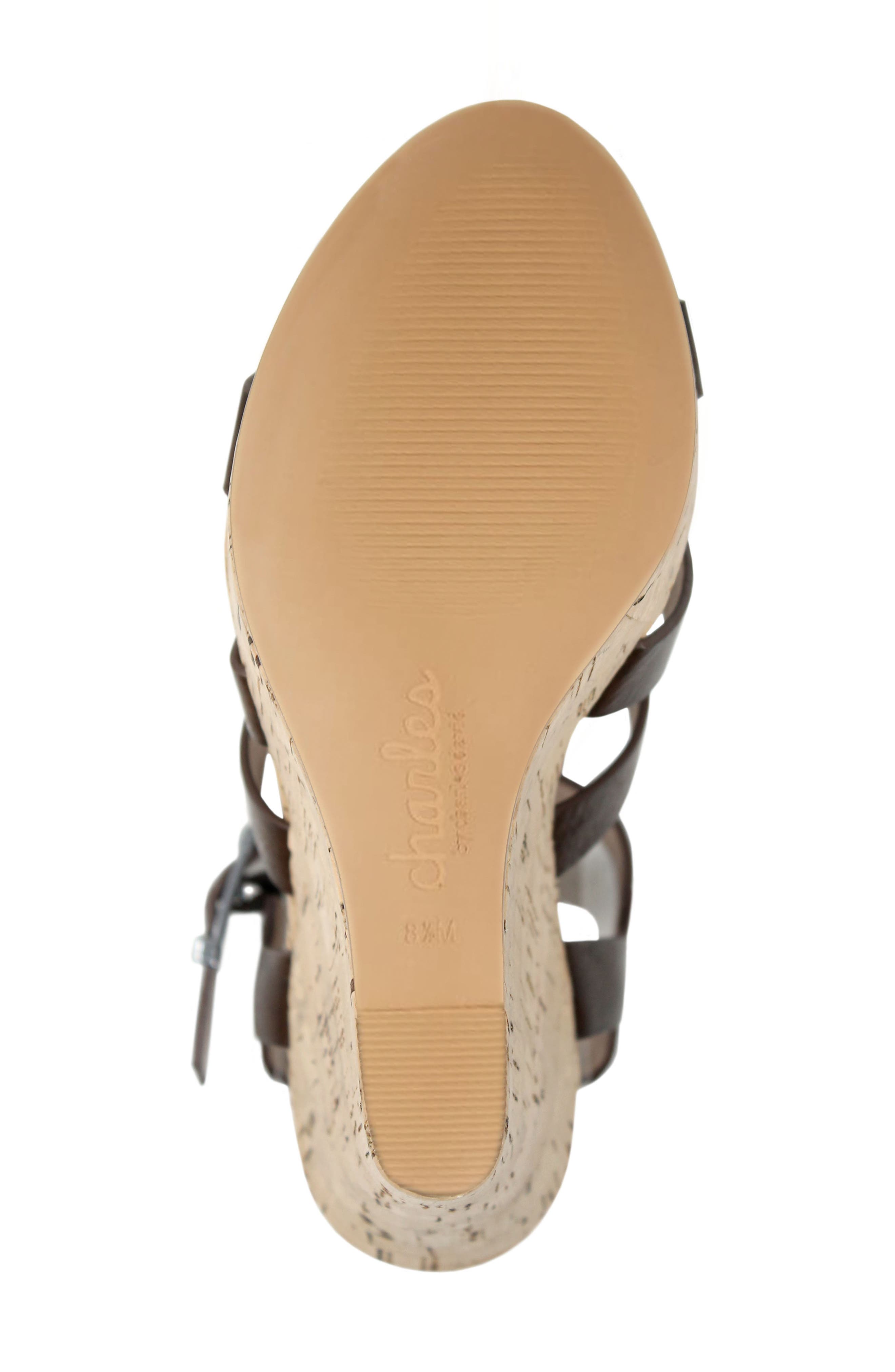 Arbor Wedge Sandal, Alternate, color, DK BROWN FAUX LEATHER