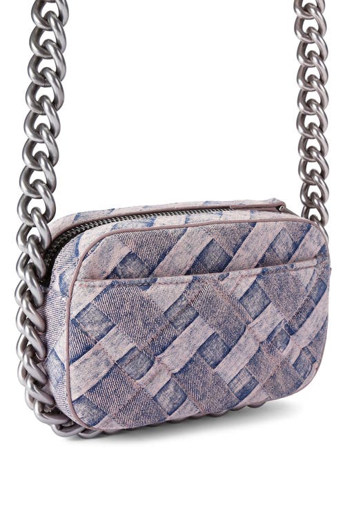 Kurt Geiger London Small Kensington Denim Camera Crossbody Bag