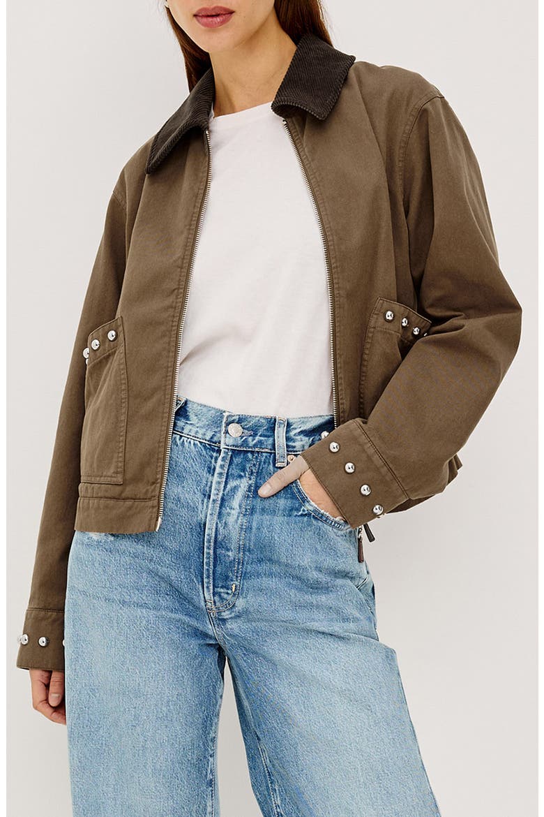 Redding Studded Utility Jacket, Main, color, BRONZE
