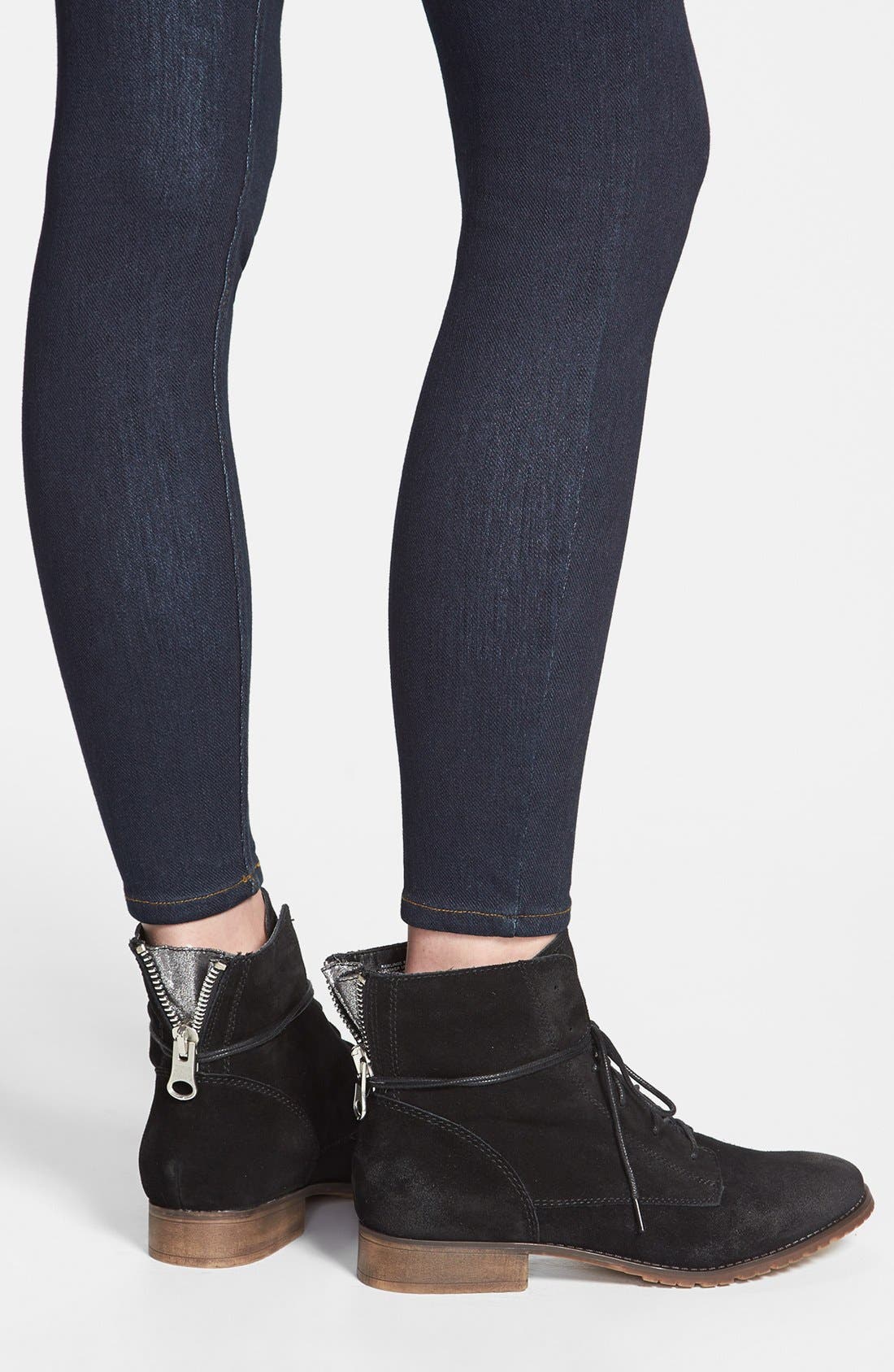 'Rawlings' Bootie, Alternate, color, BLACK SUEDE