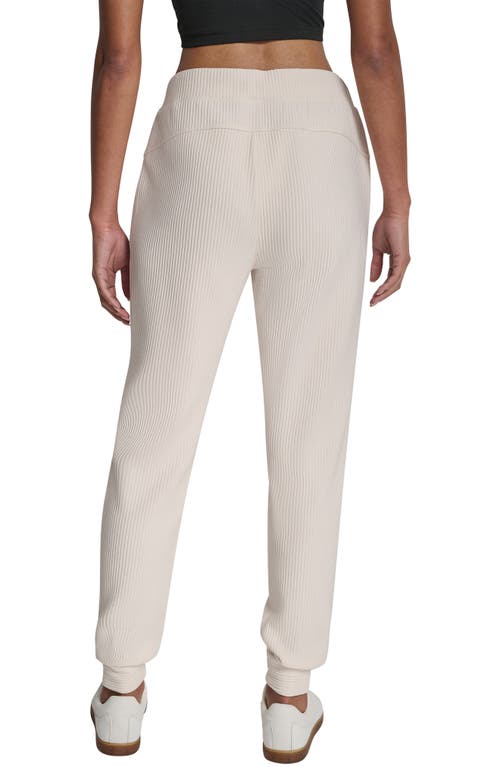 Dkny High Waist Joggers In White