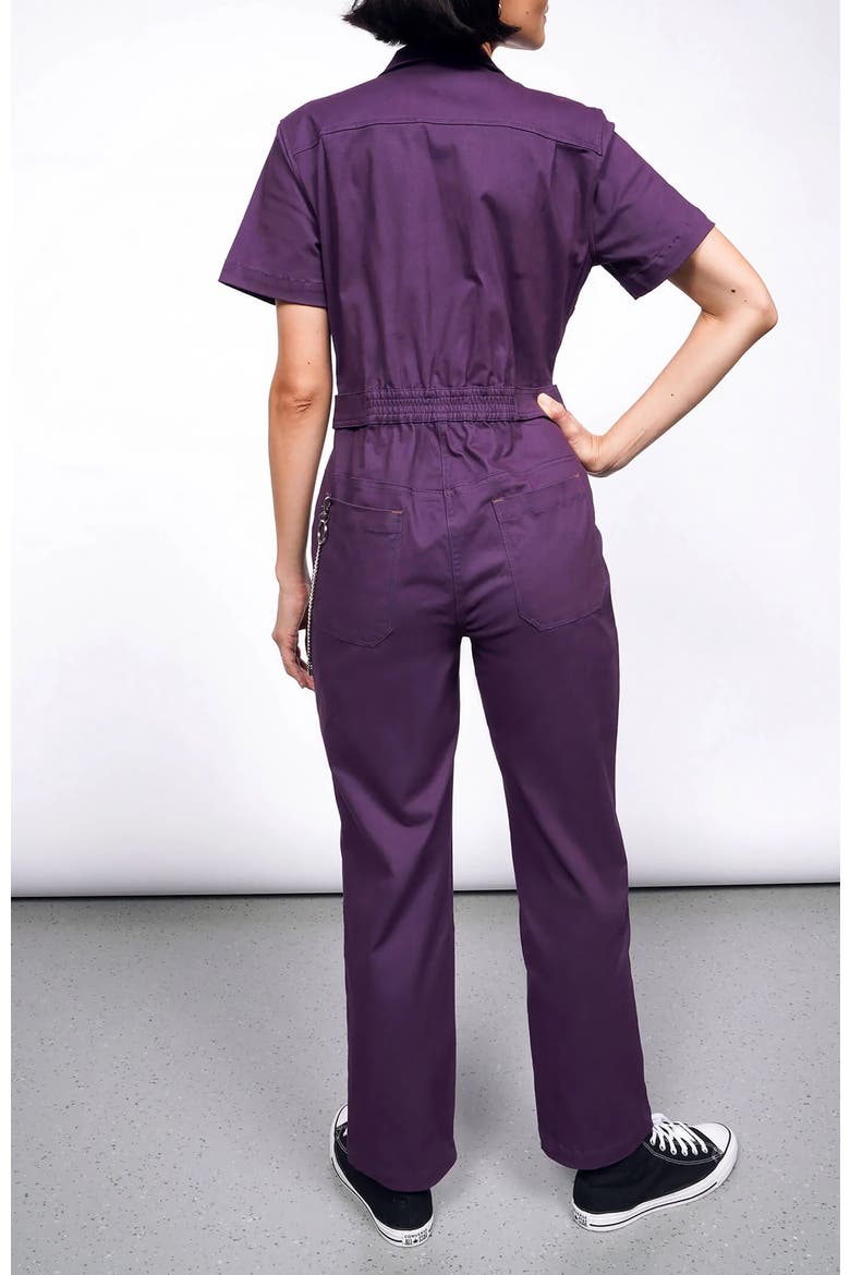 The Essential High Waisted Coverall, Alternate, color, PLUM