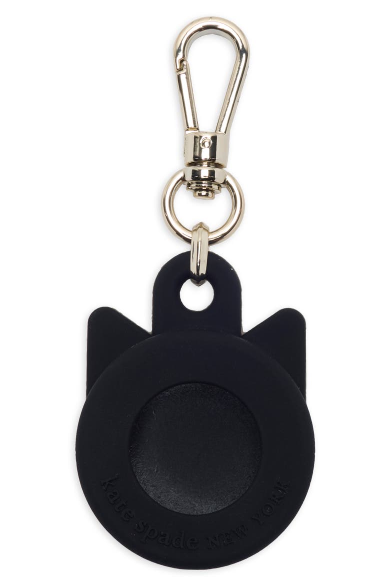 Cat AirTag Charm Keychain, Alternate, color, BLACK CAT