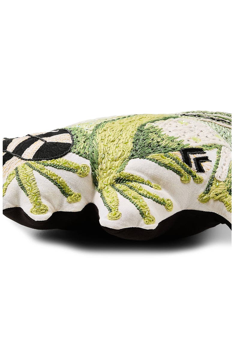 Frog Prince Shaped Throw Pillow, Alternate, color, GREEN