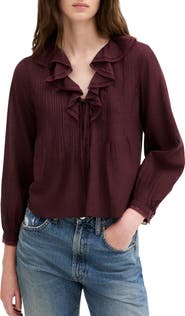 Madewell The Georgina Long Sleeve Voile Top