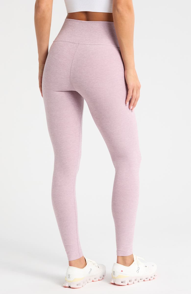Zella Renew Mélange High Waist Leggings, Alternate, color, Purple Morn Melange