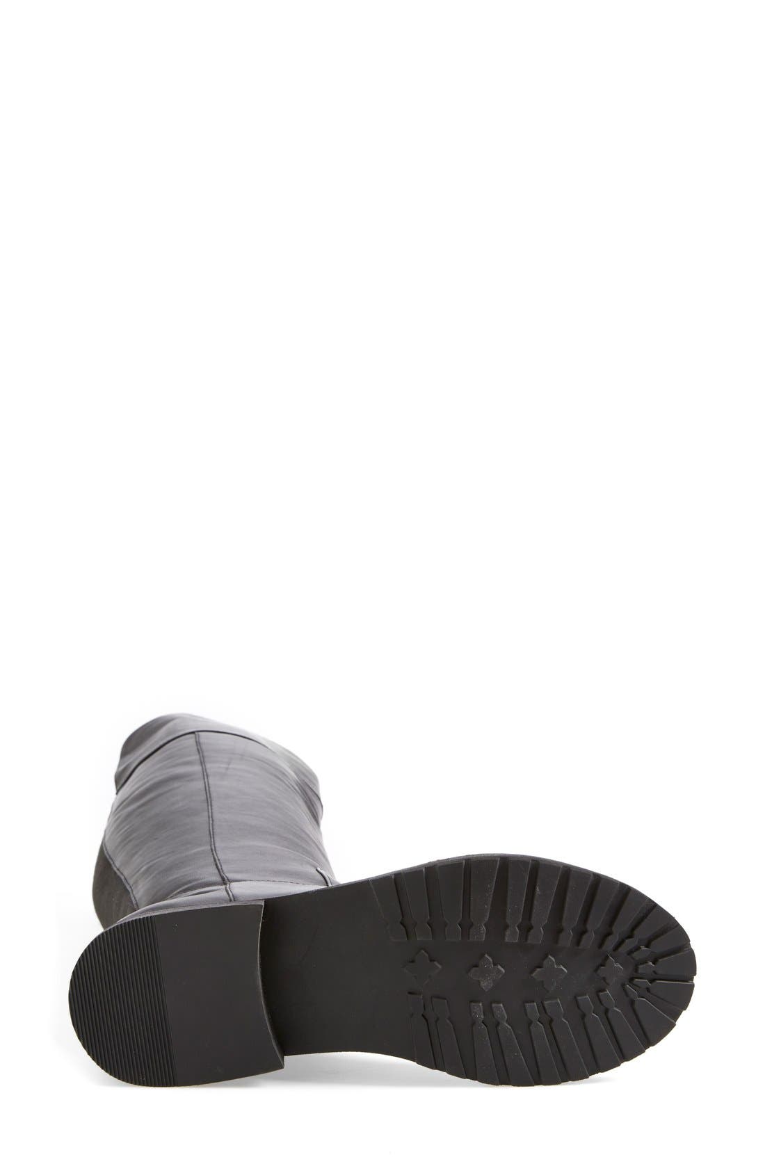 'Holgate' Over the Knee Boot, Alternate, color, BLACK