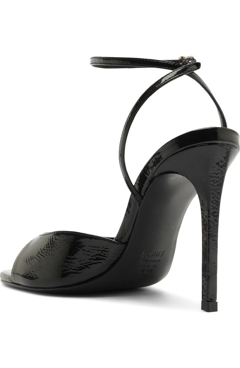 Schutz Arlette Ankle Strap Sandal, Alternate, color, Black