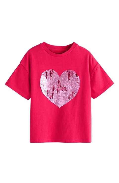 Kids' Sequin Heart T-Shirt (Little Kid & Big Kid)