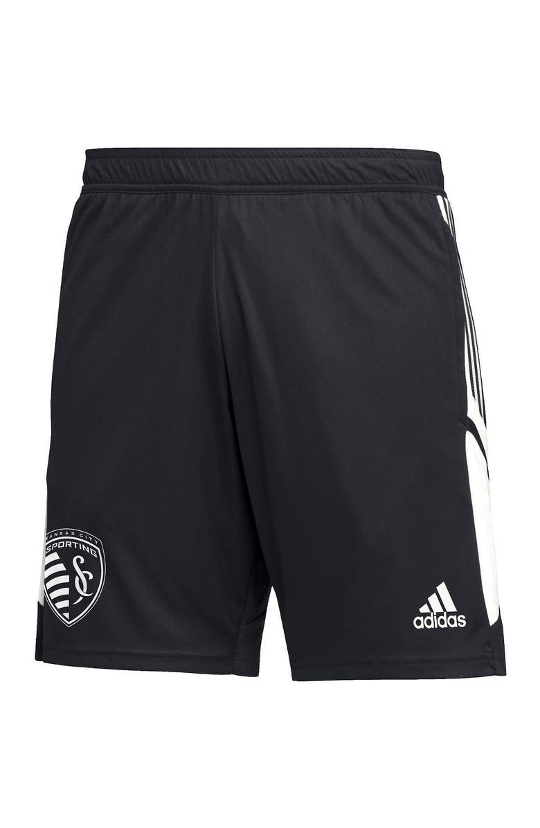 adidas Men's adidas Black Sporting Kansas City Soccer Training AEROREADY Shorts, Alternate, color, 