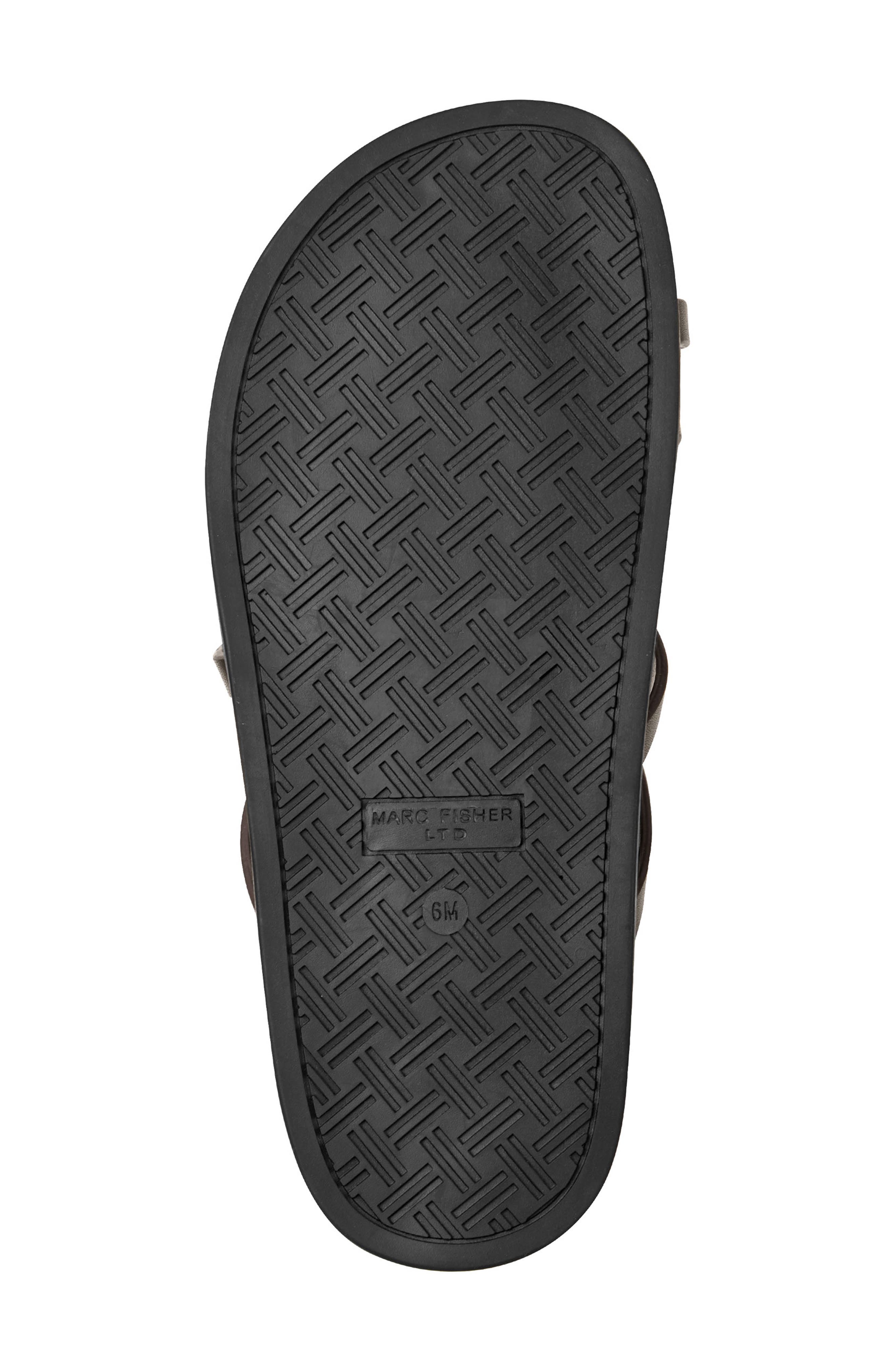 Braidey Slide Sandal, Alternate, color, DARK BROWN