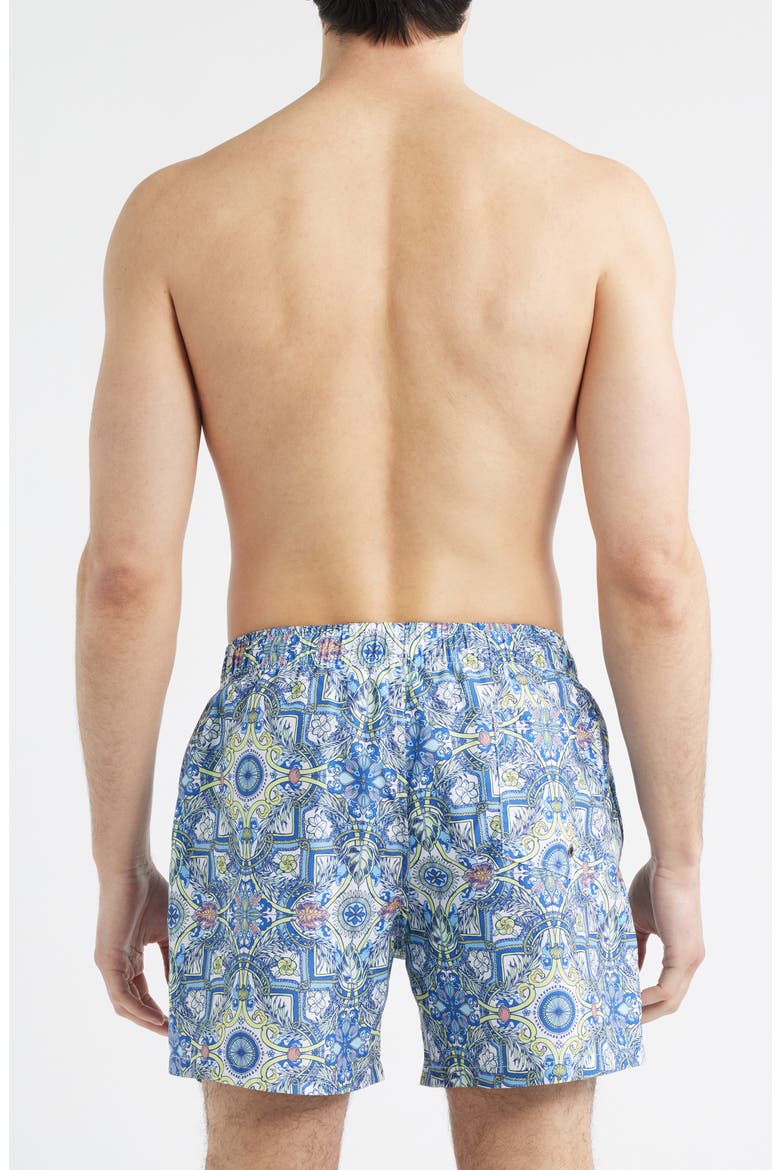 Tropical Floral Swim Trunks, Alternate, color, MULTI